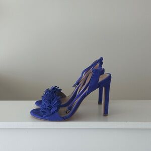 Banana Republic Royal Blue Fringe Heels